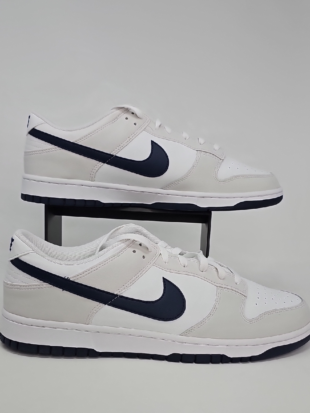 Nike Dunk Low Summit White Midnight Navy Mens Sneakers - Size 14 No Box